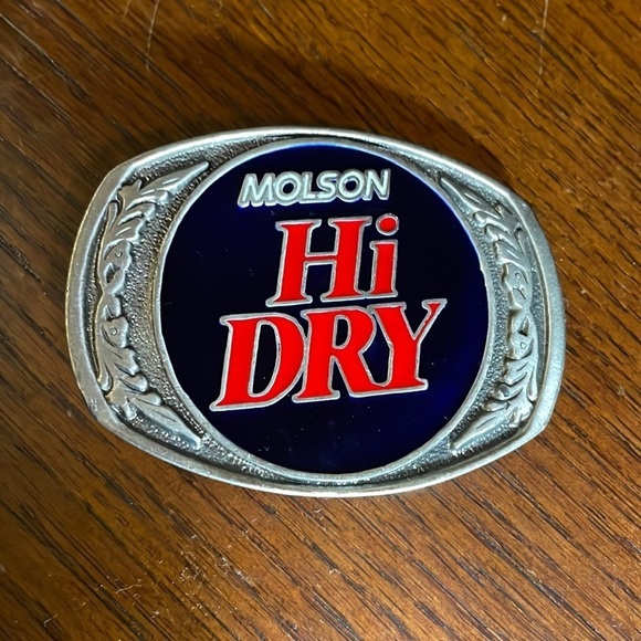 Vintage Molson Hi Dry Belt Buckle / Boucle de ceinture - Picture 1 of 3